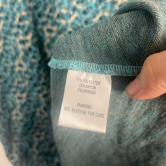 New Tyler Boe Mindy Jacquard Dress in turquoise blue crème size medium - Picture 5 of 11